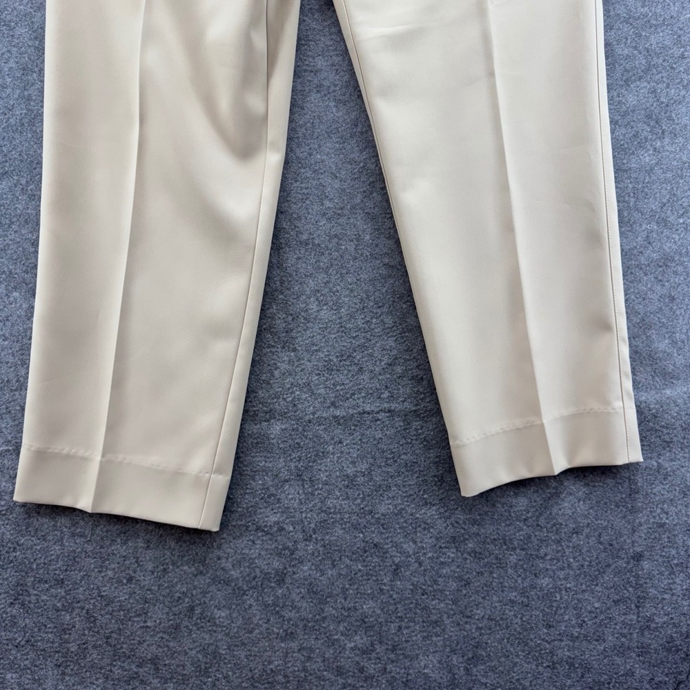 Peter Millar Mens Durham High Drape Performance Khaki Pant 34x28 Flat Front Golf - Picture 11 of 12